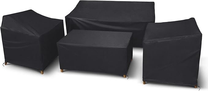 STARTWO Outdoor Furniture Cover Waterproof, 4 Piece Patio Furniture Set Cover by STARTWO