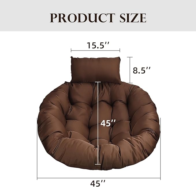 Swing Egg Chair Cushion Waterproof Washable Hanging Chair Cushions - Image 6