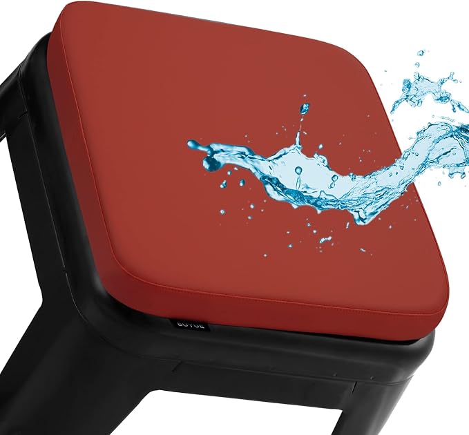 BUYUE Enhanced Anti-Slip Magnetic Bar Stool Cushion 1 Piece, Luxury PU Leather by BUYUE