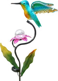 HONGLAND 46 Inch Solar Hummingbird Lights, Solar Garden Decor by HONGLAND