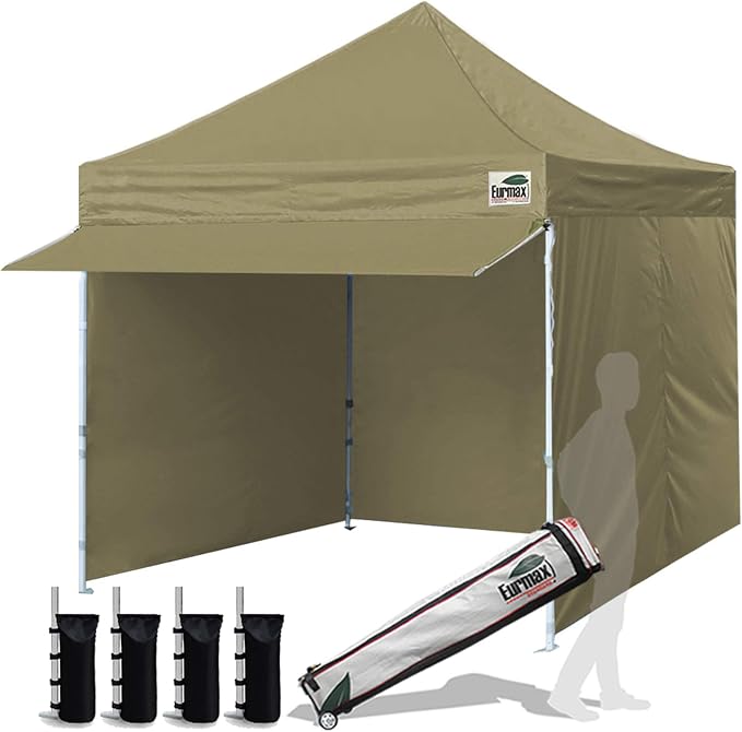 Eurmax USA 10 x 10 Pop up Canopy Commercial Tent Outdoor Party Canopies by Eurmax