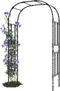 Garden Arch Trellis-59*94.5", Plastic-Coated Rust-Proof Arbor Trellis, Garden by TrellumeGardenHome