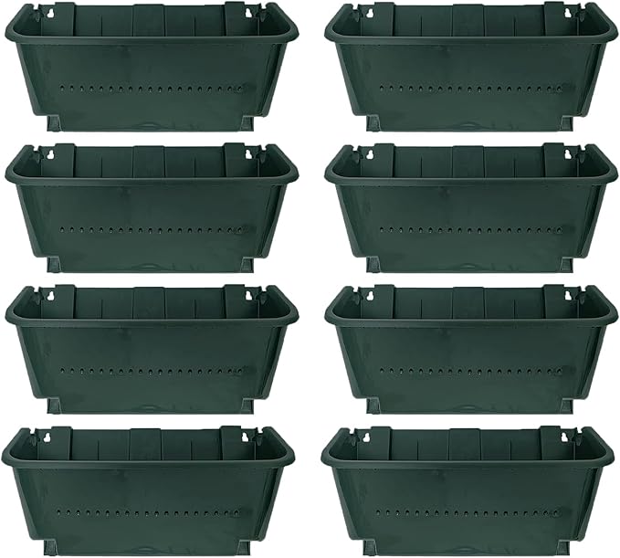 Self-Watering Wall Mounted Planter Set, Indoor and Outdoor Vertical Planter by Unknown