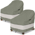 Outdoor Adirondack Chair Cover 2 Pack, Waterproof 100% Patio Chair Covers by Aacabo