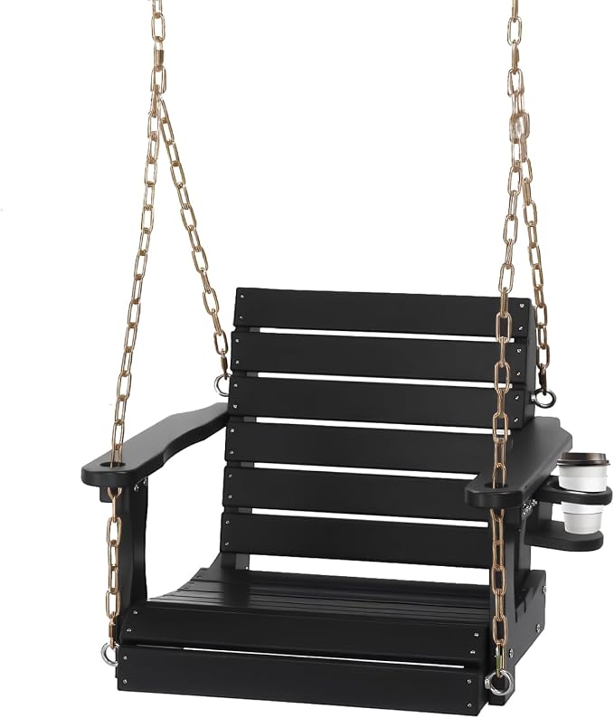 VINGLI Heavy Duty 880 LBS HDPE Porch Swing Outdoor by VINGLI
