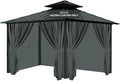 Gazebo Universal Replacement Privacy Curtain, 4-Panels Sidewall by TNGAN