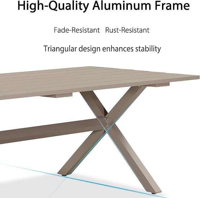 PURPLE LEAF 11 Pieces Outdoor Dining Set - Image 6