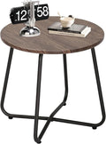 VECELO 17.7 inch Small Round Outdoor Side Table, Patio End Table, Waterproof by VECELO
