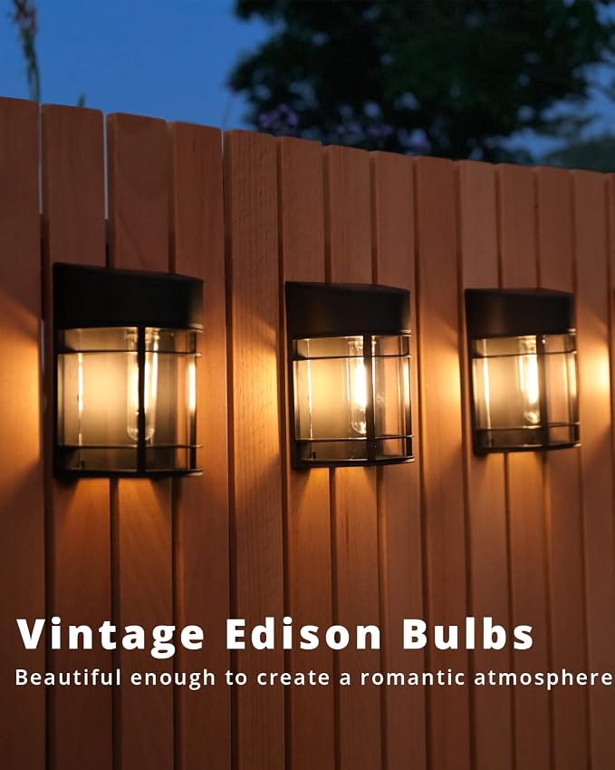 Solar Fence Lights, Upgrade Solar Deck Lights, Waterproof Solar Outdoor Lights - Image 2