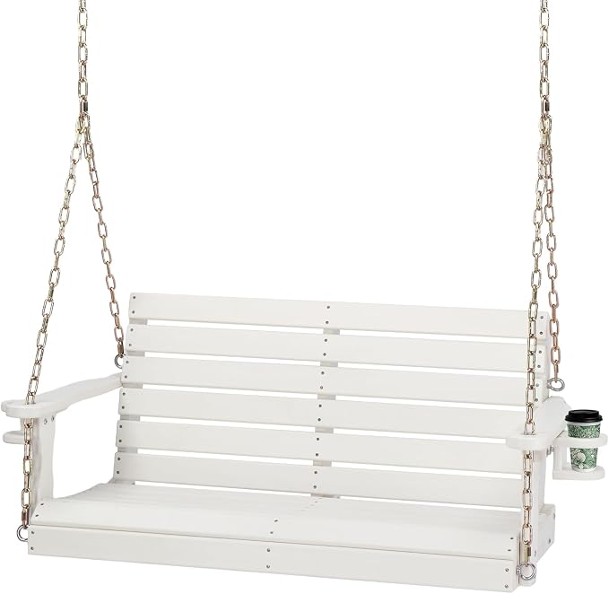 VINGLI Heavy Duty 1600 LBS HDPE Porch Swing Outdoor by VINGLI