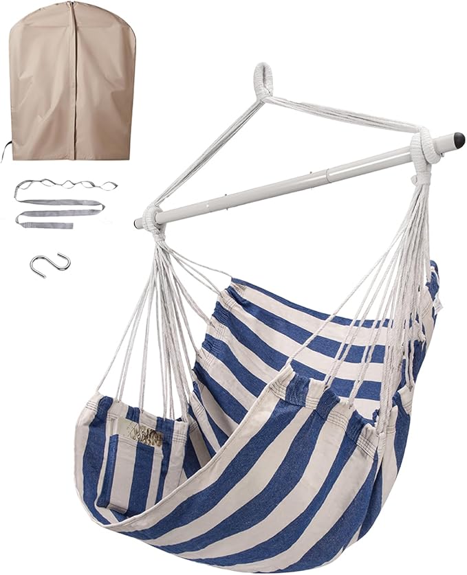 ADVOKAIR Hammock Chair Swing, Heavy-Duty Hanging Rope Swing Seat Supports 500 by ADVOKAIR-ChillNaturally