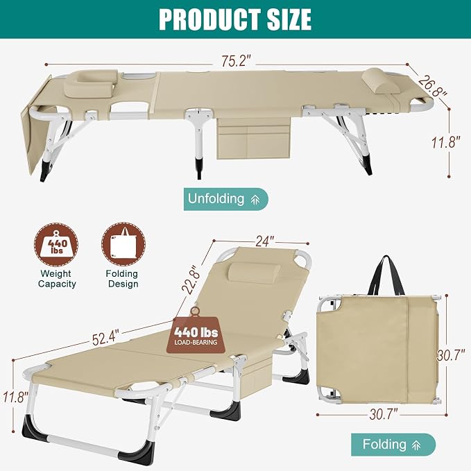 DoCred Heavy Duty XXL Tanning Chair - Image 3