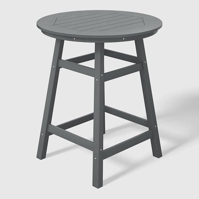 WestinTrends Malibu 5-Piece HDPE Outdoor Patio Dining Bar Bistro Table Set - Image 5