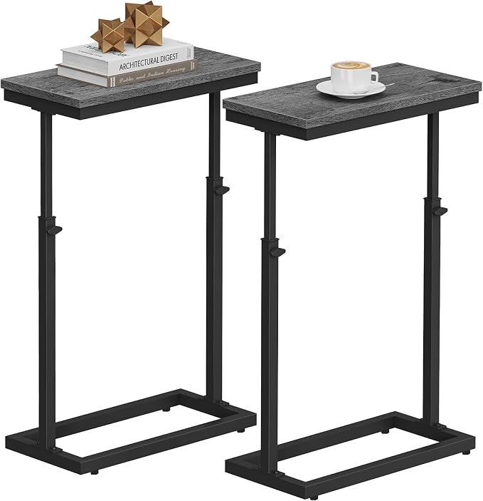 TUTOTAK End Table, Side Table, Tall Couch Table, Sofa Table, Living Room - Image 8
