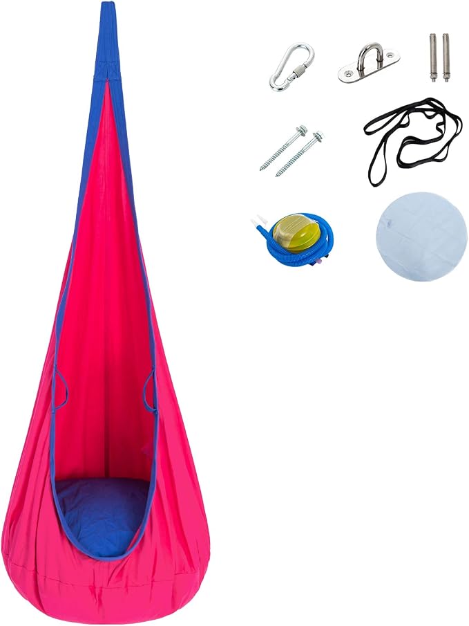 YAERSI Kids Pod Swing Seat, Cotton Hammock Chair - Image 4
