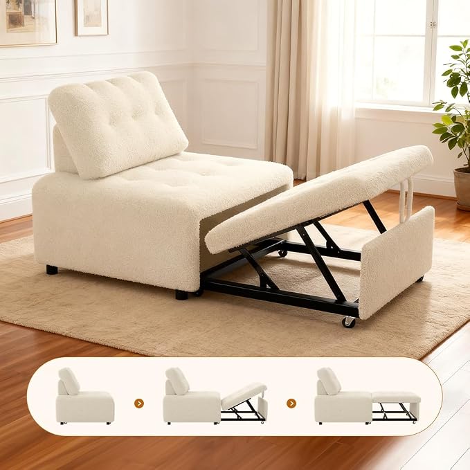CMOHOMA Sleeper Sofa Bed, Convertible Pull Out Couch - Image 4