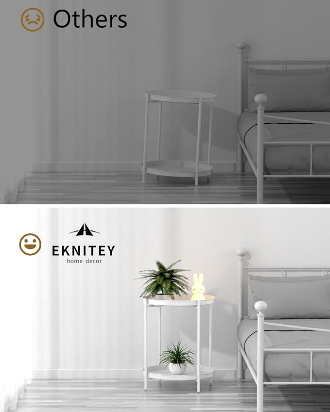 EKNITEY 2 Tier End Table - Image 6