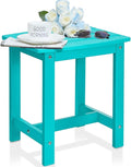 Y&M Outdoor Side Table, HIPS Adirondack Small Single Table, Waterproof Square by YM