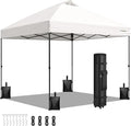 VIVOHOME 10x10ft Pop Up Canopy Tent One Push Setup Outdoor Portable Shelter by VIVOHOME