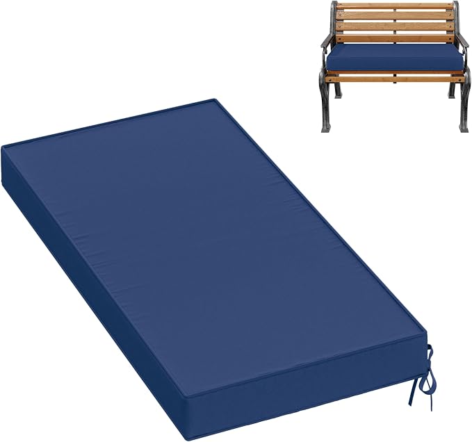 Premium Outdoor Bench Cushions for Patio Furniture 3.5inches Memory Foam Bench by Pakunoda