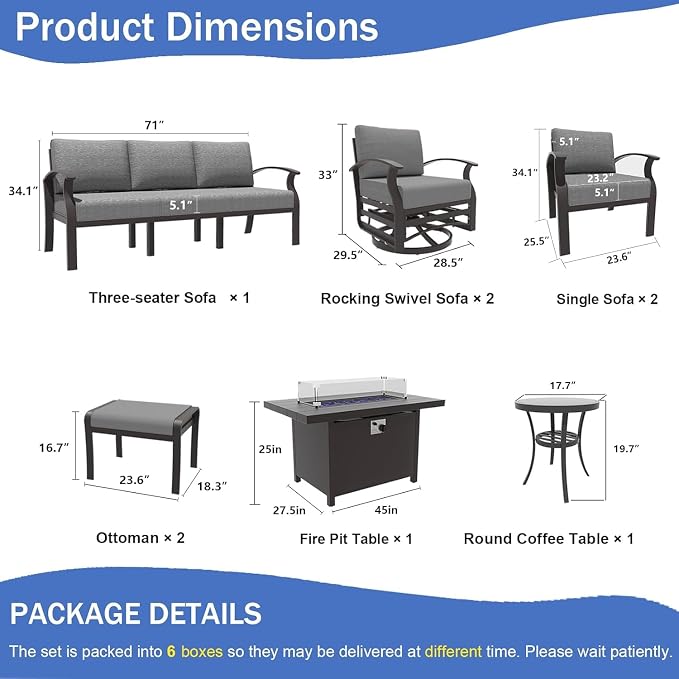 Kullavik Aluminum Patio Furniture Set - Image 2
