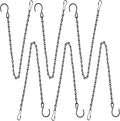 YINGFENG 6 Pack 19.7Inches Black Hanging Chains, Garden Plant Hangers, by YINGFENG