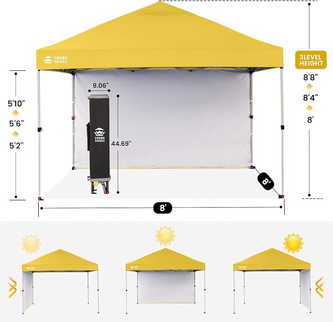 CROWN SHADES 8x8 Pop Up Canopy - Image 3