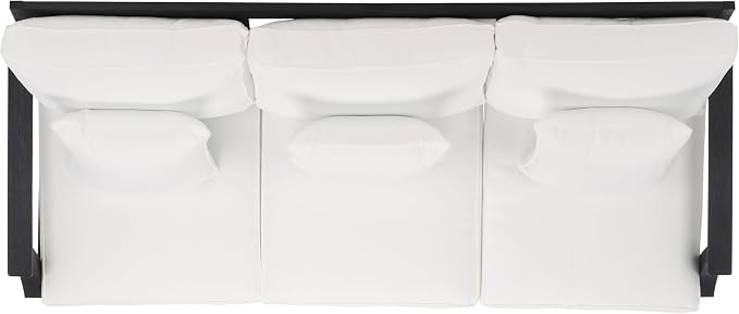 SAFAVIEH Couture Collection Martinique Black Solid Wood Indoor/Outdoor Patio - Image 7