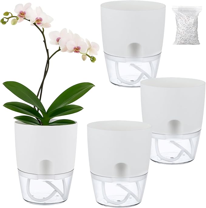 Planterhoma 3 Pack Self Watering Pots by Planterhoma