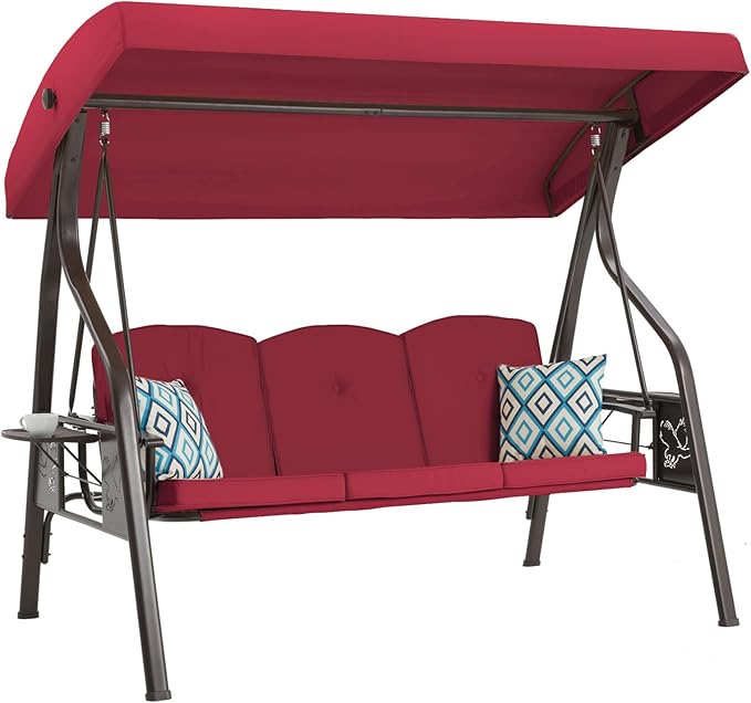 3-Seat Outdoor Porch Swing by zzw