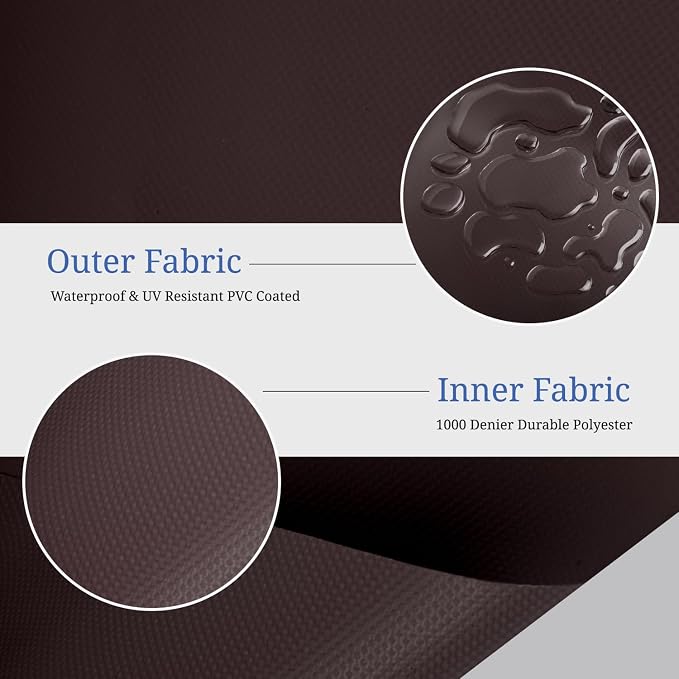 Covers & All Round Table Top Cover, 12 Oz Waterproof UV & Weather Resistant - Image 3