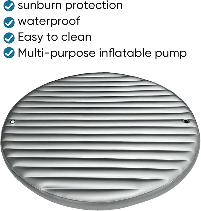 Outdoor Daybed Cushion, Round Water Bed Mattresses, Free Flow Full Wave - Image 2