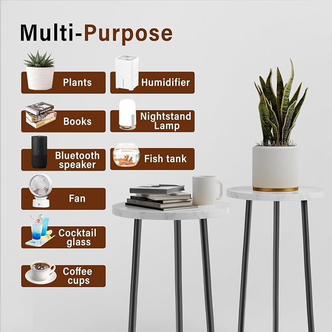 Plant Stand Indoor Outdoor: 2 Pack Indoor Plant Stand 20'' Convertible - Image 6