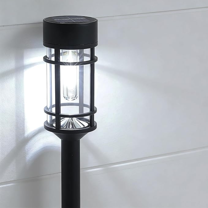 Mancra Solar Pathway Lights Outdoor, 8 Pack Metal Glass Solar Lights Outdoor - Image 6