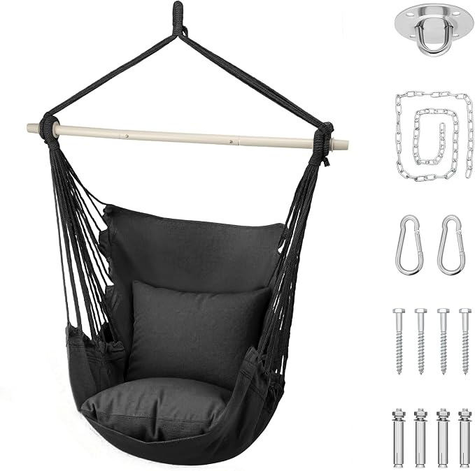 Athena Collection Hammock Chair Hanging Rope Swing Chair by AthenaCollectionFurniture
