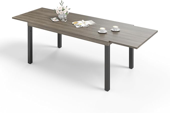 Sophia & William Expandable Patio Dining Table, Extra Large 99.2" L x 35.5" W by SophiaWilliam