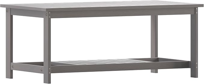 BizChair Two Tiered Commercial Grade Adirondack Coffee Table - Image 3