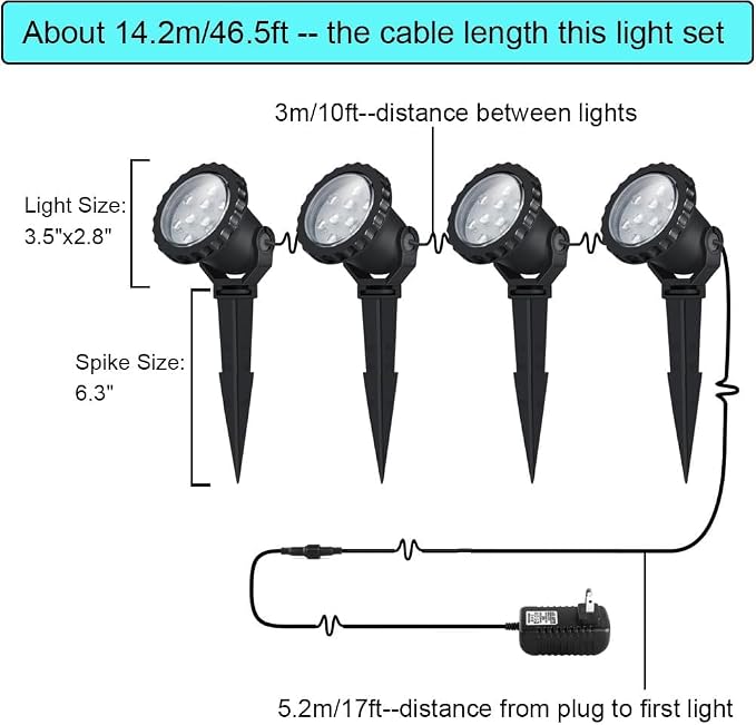 Outdoor lights Outdoor Landscape Lighting 12W Outdoor Spot Lights - Image 5