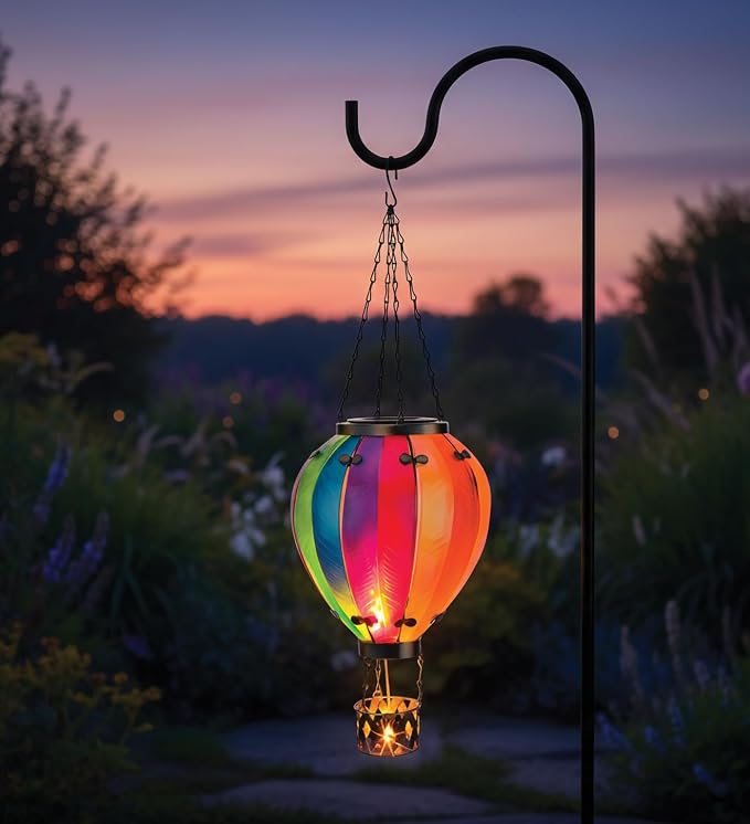 Regal Art & Gift 23.5 Inch Hot Air Balloon Solar Lantern – Hanging - Image 7