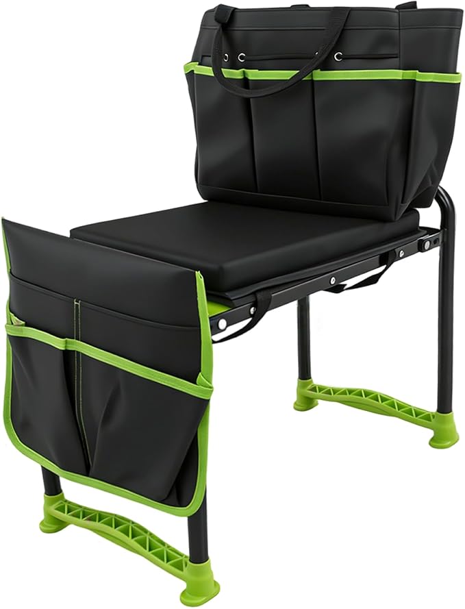 Garden Kneeler and Seat, Heavy Duty Garden Stool by Unknown