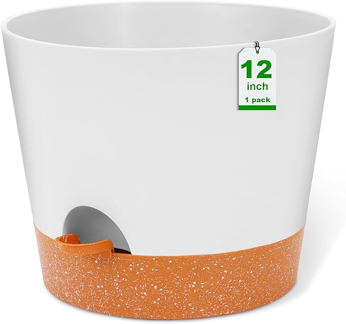 GARDIFE 12 inch Plant Pots, Self Watering Pots, Large Plastic Flower pots by GARDIFE