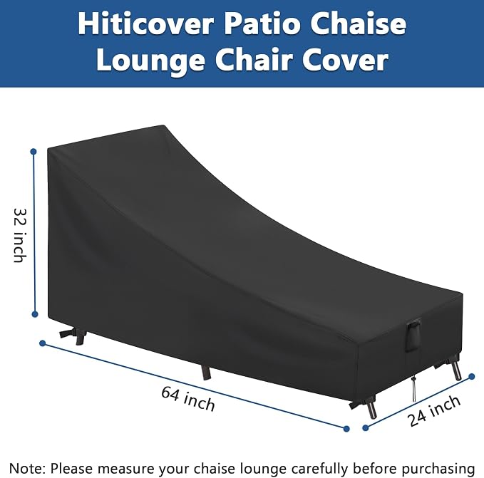Outdoor Chaise Lounge Cover, Waterproof Lounge Chair Covers - Image 2