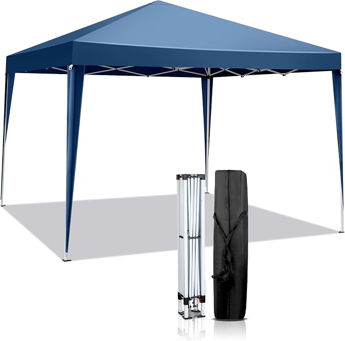VINGLI 10x10 Pop Up Canopy Tent, Outdoor Portable Foldable Canopy by VINGLI