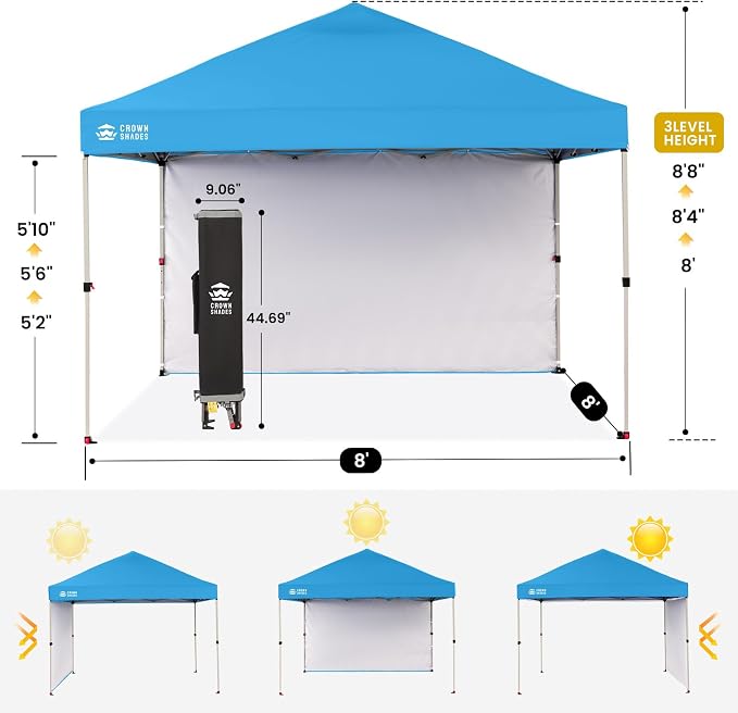 CROWN SHADES 8x8 Pop Up Canopy - Image 3