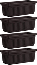 HC Companies 24 Inch Long Fluted Plastic Venetian Garden Window Container by TheHCCompanies