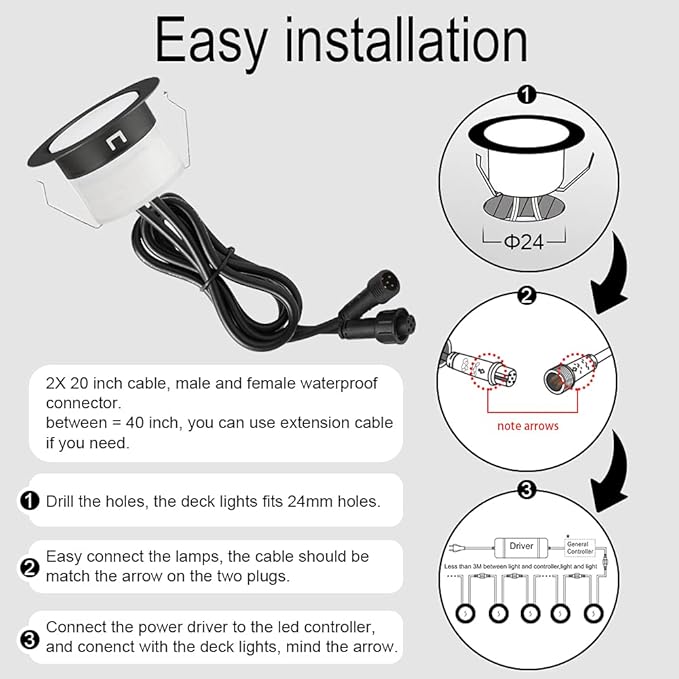 FVTLED Low Voltage Recessed RGBW Deck Light - Image 6