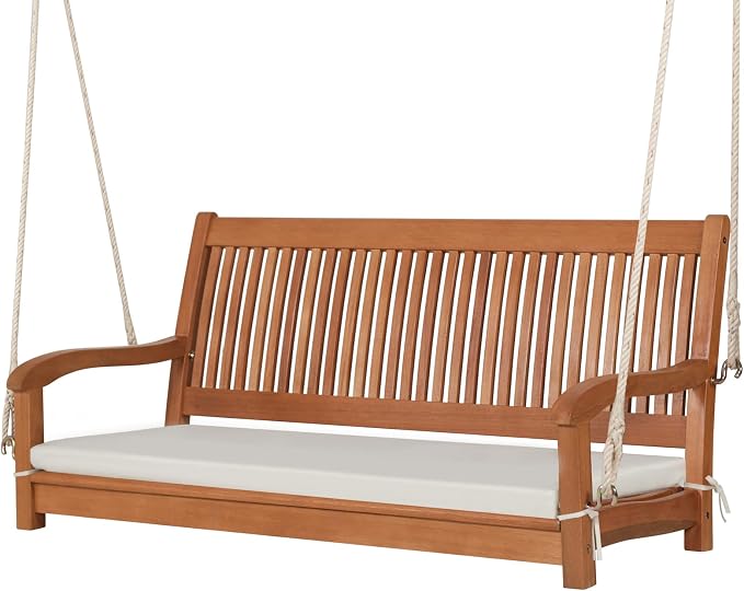 Tangkula 2 Person Hanging Porch Swing, Outdoor Bench Swing by TANGKULA