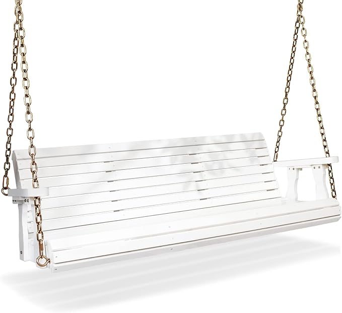 VINGLI Upgraded Patio Wooden Porch Swing by VINGLI