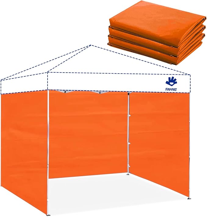 Instant Canopy Tent Sidewalls for 10x10 Pop Up Canopy Waterproof, 99% UV by FANPATUS