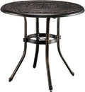 VINGLI 32" Outdoor Dining Table, Round Patio DiningTable by VINGLI